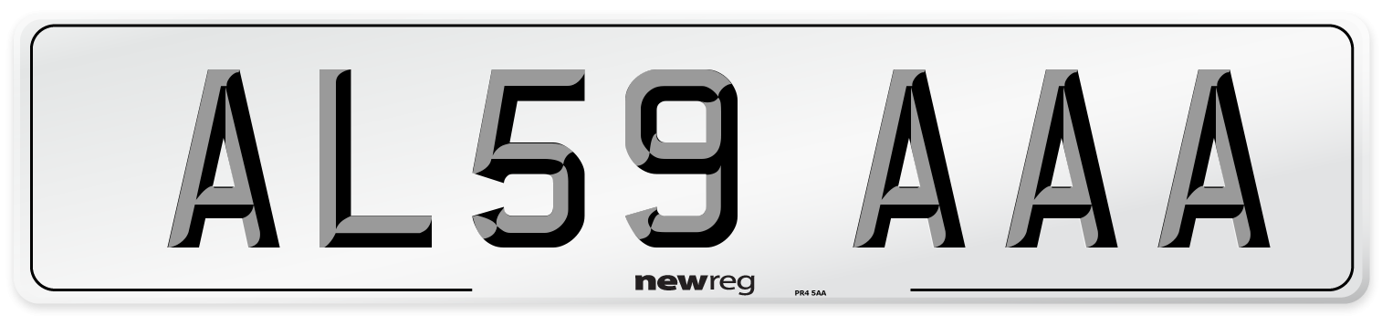 AL59 AAA Number Plate from New Reg